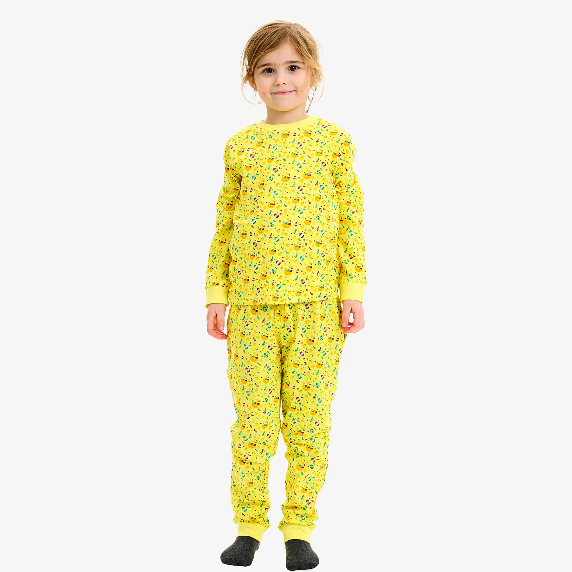 Påskpyjamas Gul - Barn.